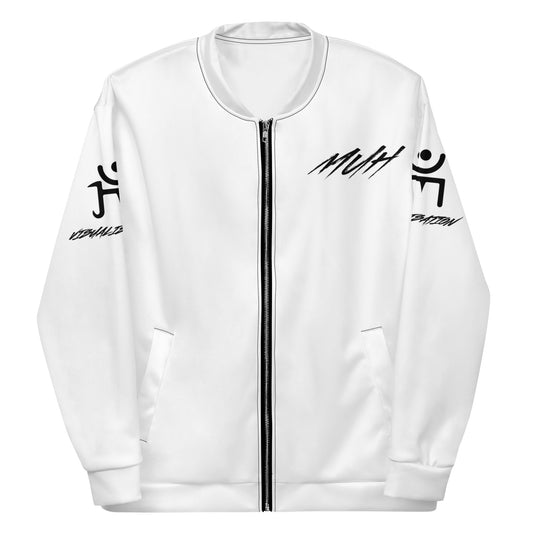 MUHSpecialBomber - Jacket Noire sur Blanc