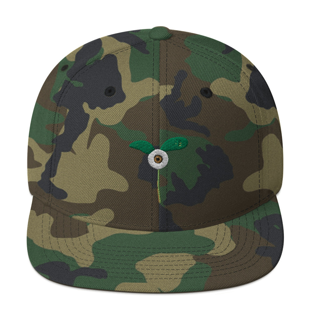 Snapback BudGreen-Oeil Marron